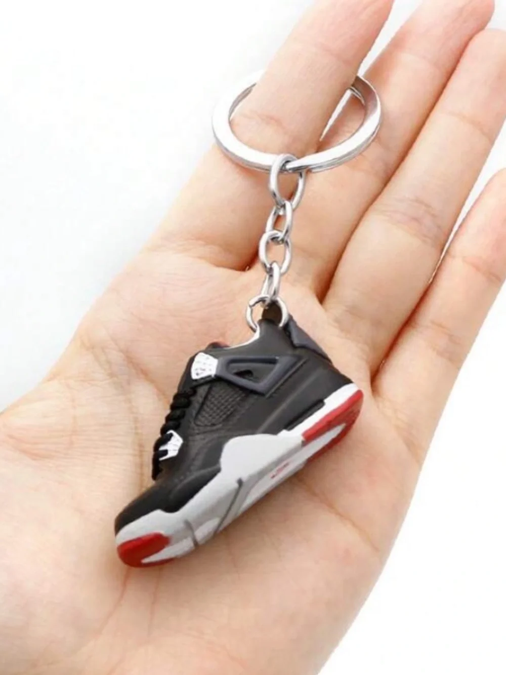 Mini Air Jordan 4 “Bred” Keychain